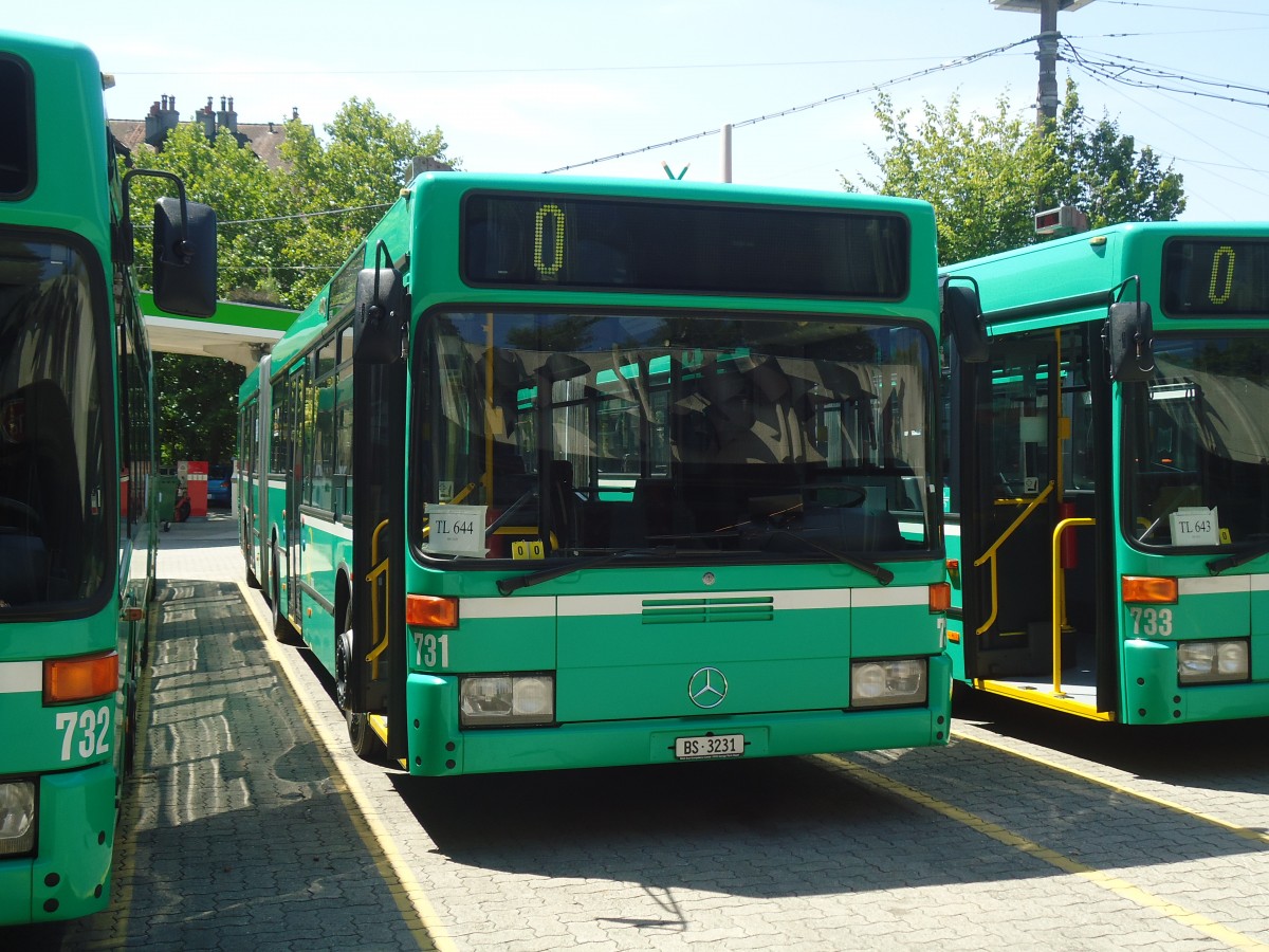 (135'071) - TL Lausanne (BVB 731) - Nr. 644/BS 3231 - Mercedes (ex VAG Freiburg/D Nr. 927) am 12. Juli 2011 in Lausanne, Dpt Borde