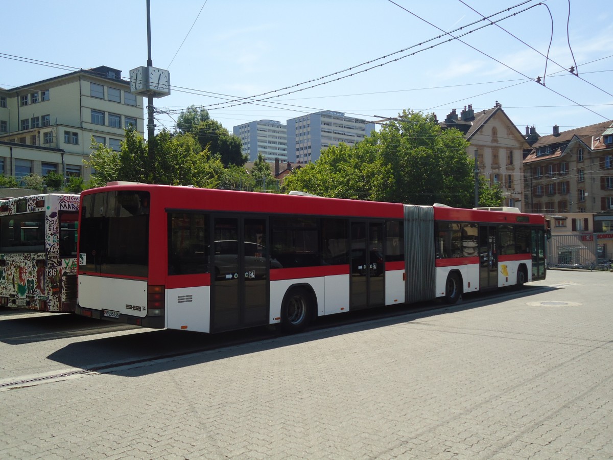 (135'095) - TL Lausanne (Steiner 14) - Nr. 646/VD 255'036 - Volvo/Hess (von Hess, Bellach) am 12. Juli 2011 in Lausanne, Dpt Borde