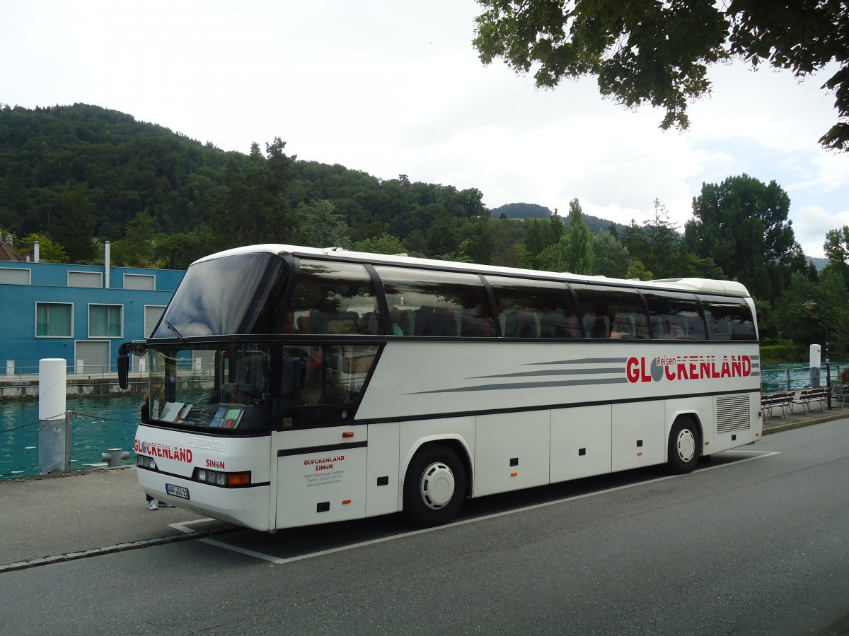 (135'194) - Aus Deutschland: Glockenland, Wadersloh-Liesborn - WAF-GI 11 - Neoplan am 22. Juli 2011 bei der Schifflndte Thun