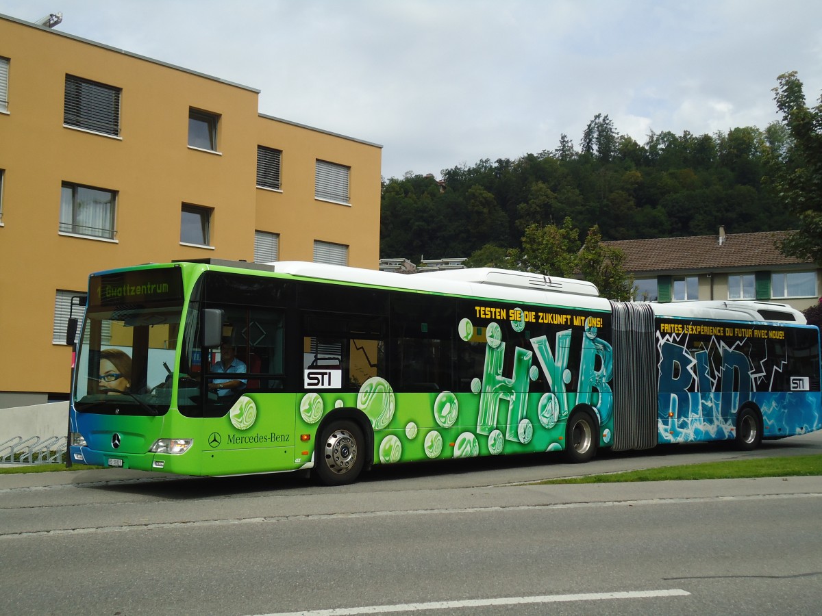 (135'403) - STI Thun (Testbus) - BS 59'327 - Mercedes am 6. August 2011 in Steffisburg, Flhli