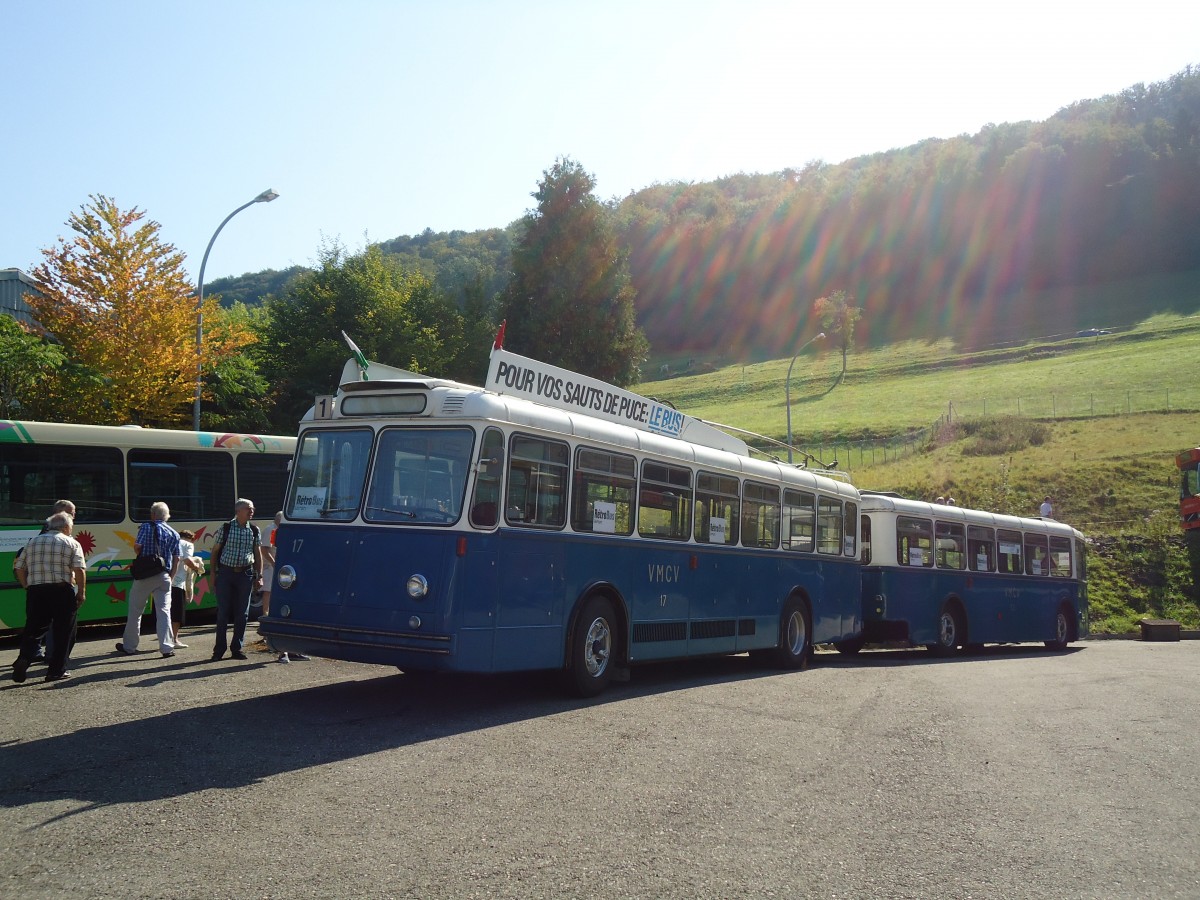 (135'567) - VMCV Clarens (Rtrobus) - Nr. 17 - Berna/ACMV Trolleybus am 20. August 2011 in Moudon, Rtrobus