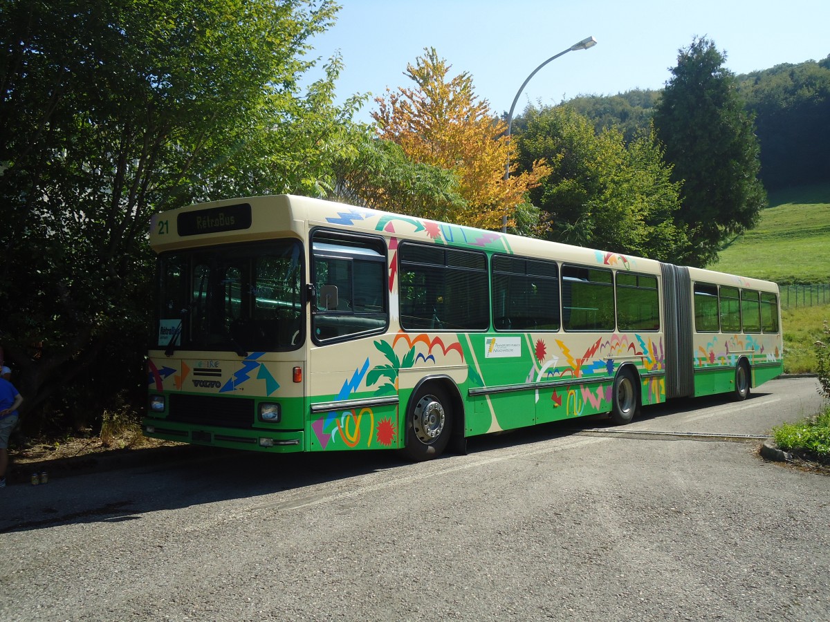 (135'640) - TN Neuchtel (Rtrobus) - Nr. 21 - Volvo/Hess (ex BBB St-Aubin Nr. 21) am 20. August 2011 in Moudon, Rtrobus