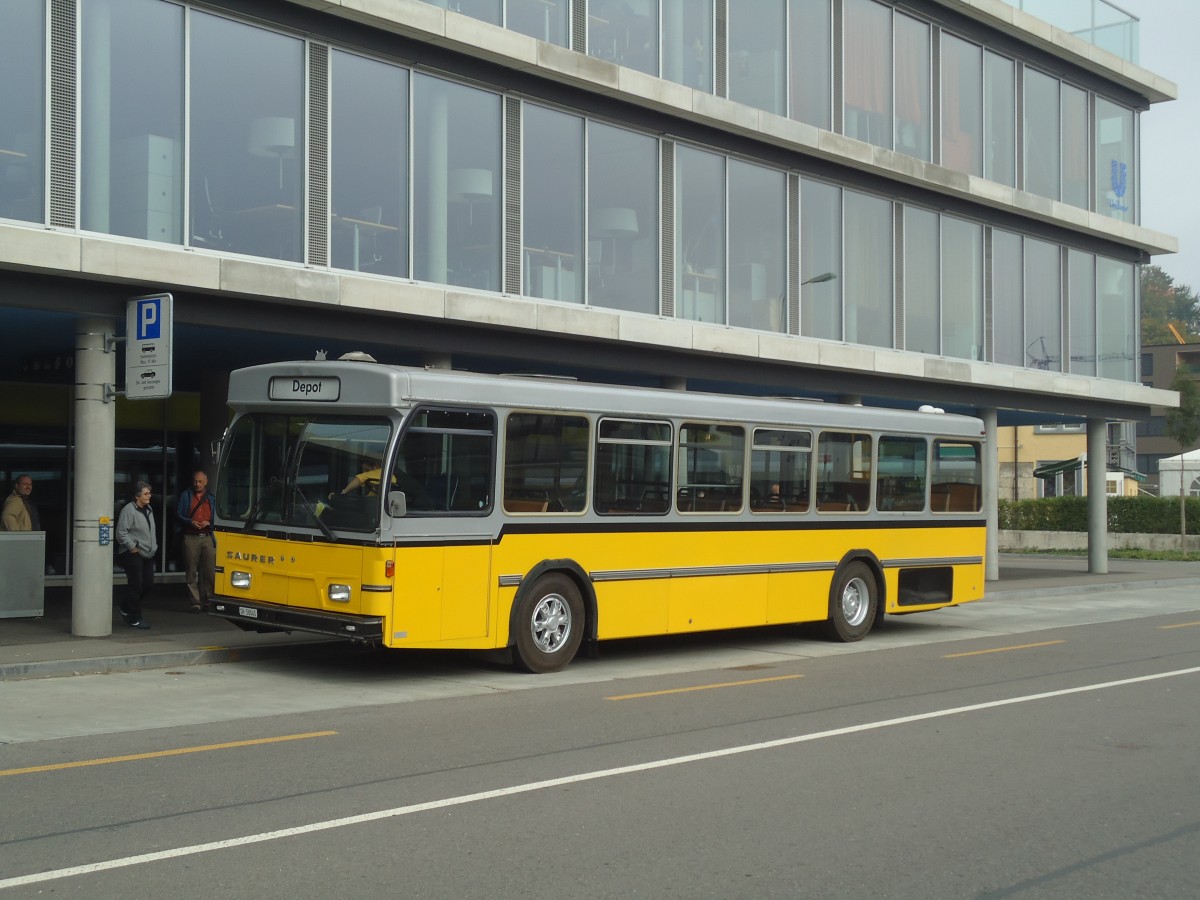 (136'036) - Wanner, Schleitheim - SH 58'045 - Saurer/Hess (ex Ruklic, Schaffhausen; ex VBSH Schaffhausen Nr. 40; ex VBSH Schaffhausen Nr. 19) am 25. September 2011 in Schaffhausen, Landhaus