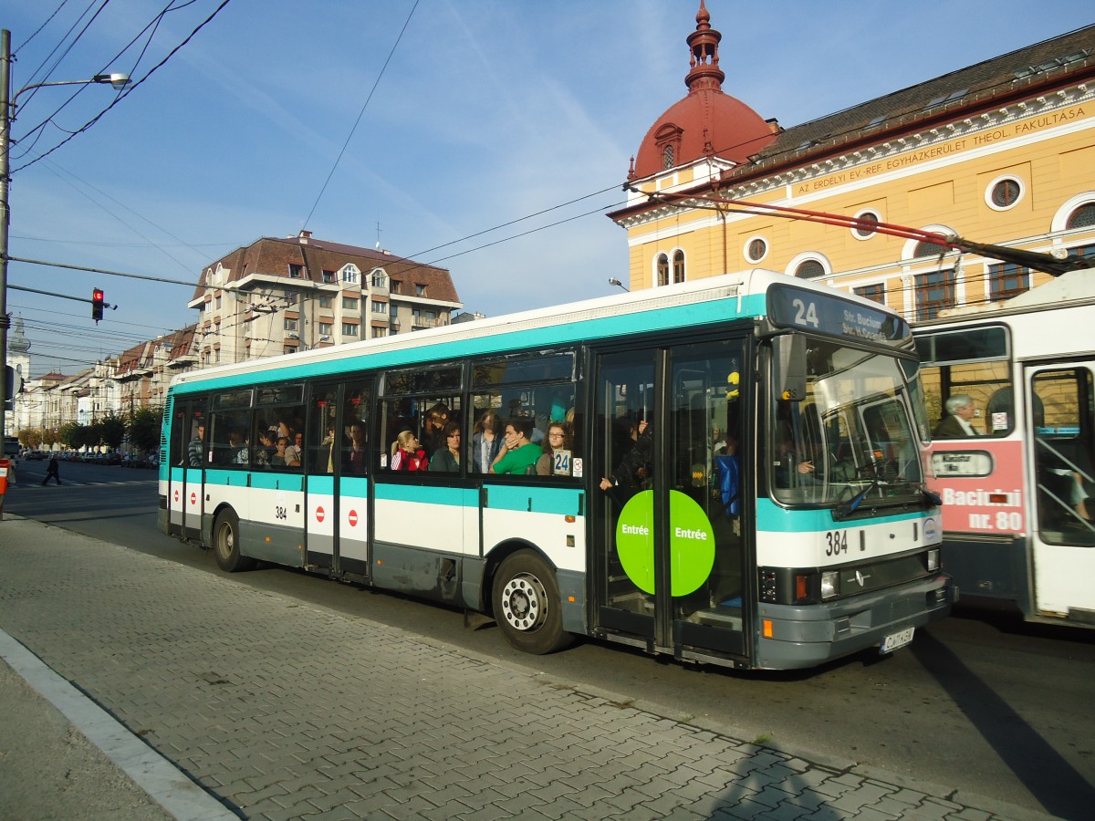 (136'529) - Ratuc, Cluj-Napoca - Nr. 384/CJ 11 KGW - Renault (ex RATP Paris/F) am 6. Oktober 2011 in Cluj-Napoca