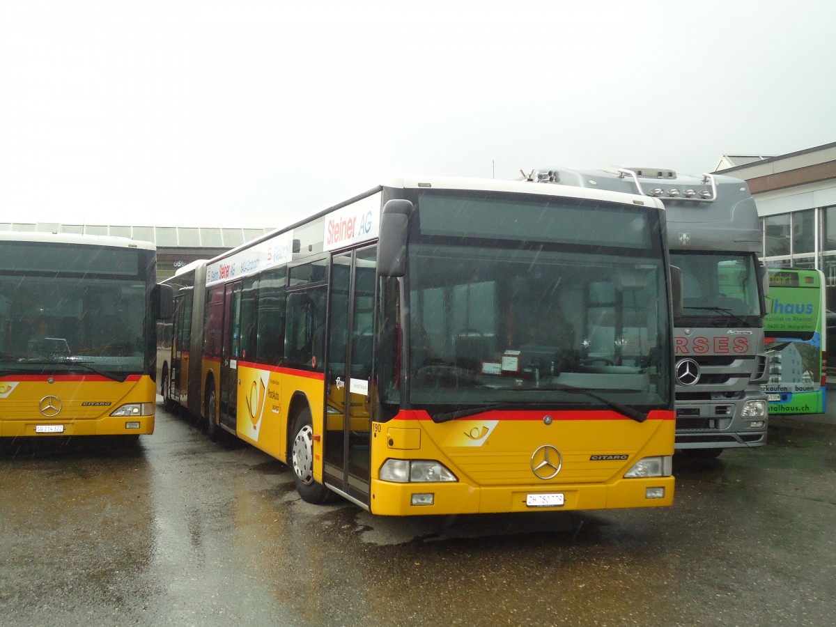 (136'635) - PostAuto Zrich - Nr. 190/ZH 780'779 - Mercedes (ex Nr. 28) am 19. Oktober 2011 in Wil, Larag