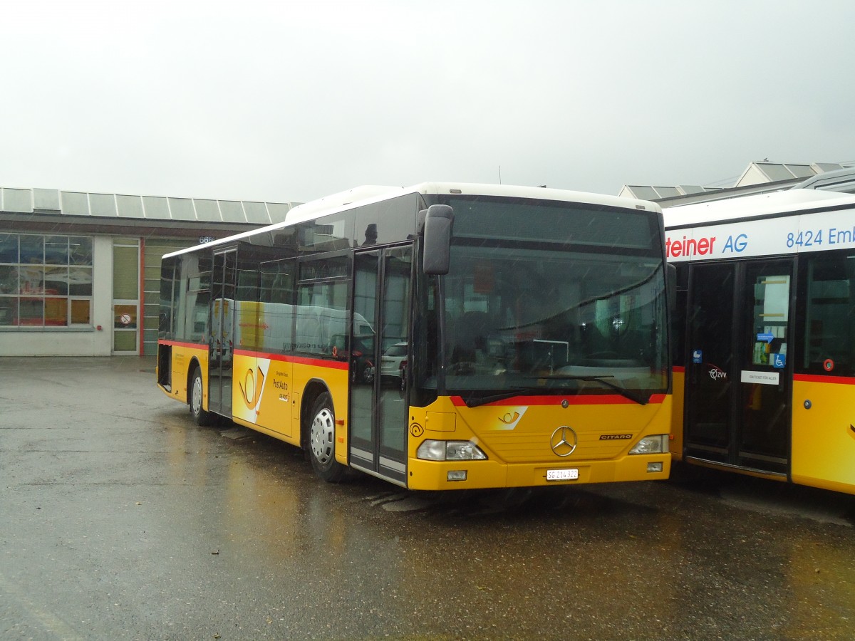 (136'636) - Postautobetrieb Unteres Toggenburg, Ltisburg - SG 214'322 - Mercedes am 19. Oktober 2011 in Wil, Larag