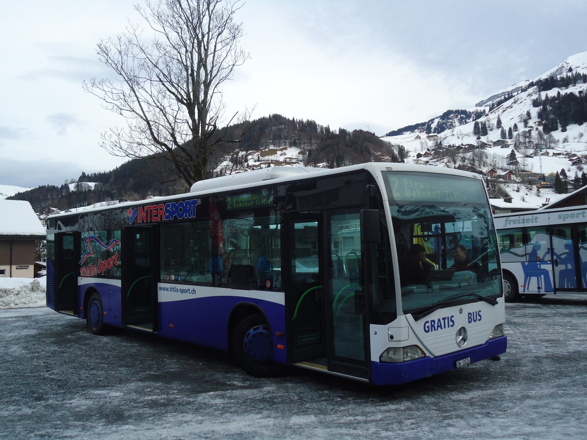 (137'318) - EAB Engelberg - Nr. 2/OW 10'224 - Mercedes (ex Nr. 6; ex TPL Lugano Nr. 11) am 2. Januar 2012 in Engelberg, Titlisbahnen