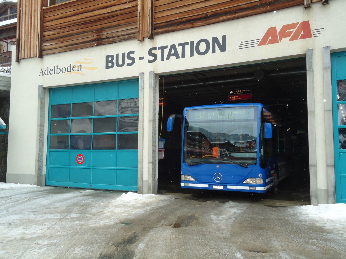 (137'544) - AFA Adelboden - Nr. 93/BE 26'705 - Mercedes (ex Nr. 5) am 7. Januar 2012 im Autobahnhof Adelboden