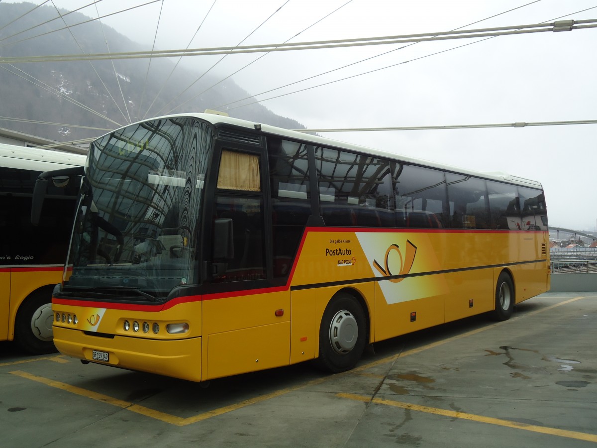 (137'877) - PostAuto Graubnden - GR 159'349 - Neoplan (ex P 25'166) am 5. Mrz 2012 in Chur, Postautostation