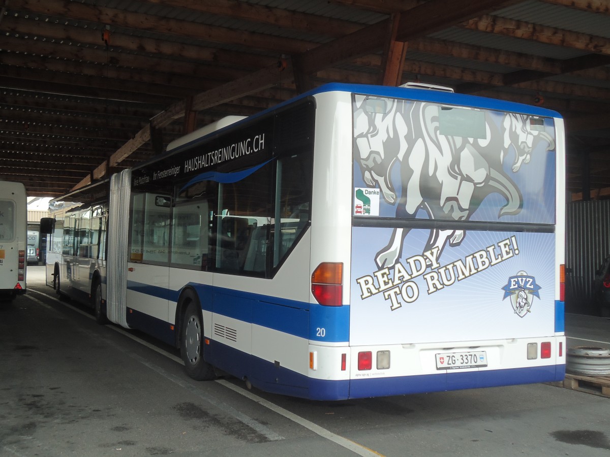 (138'025) - ZVB Zug - Nr. 20/ZG 3370 - Mercedes am 6. Mrz 2012 in Zug, Garage