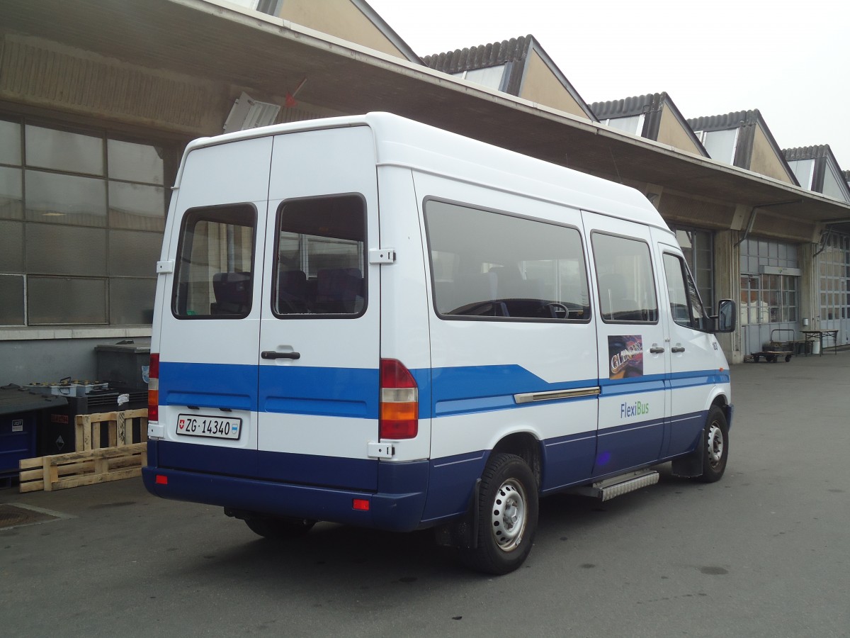 (138'041) - ZVB Zug - Nr. 183/ZG 14'340 - Mercedes (ex Nr. 126) am 6. Mrz 2012 in Zug, Garage