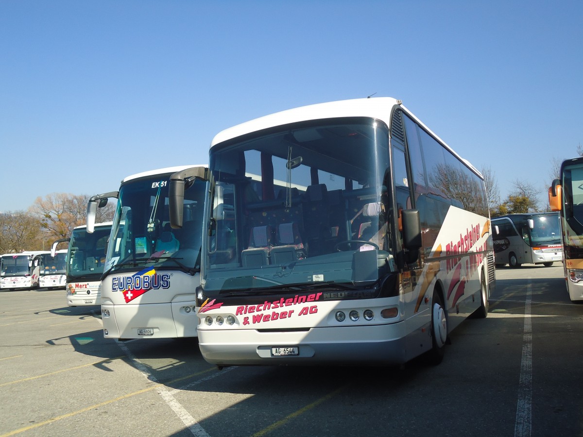 (138'222) - Riechsteiner&Weber, Muri - AG 6544 - Neoplan am 9. Mrz 2012 in Genve, P 47