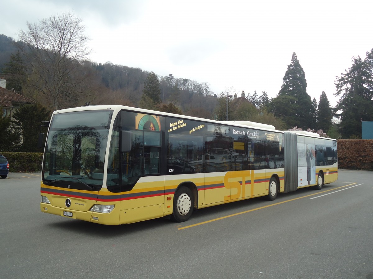 (138'484) - STI Thun - Nr. 134/BE 801'134 - Mercedes am 6. April 2012 bei der Schifflndte Thun