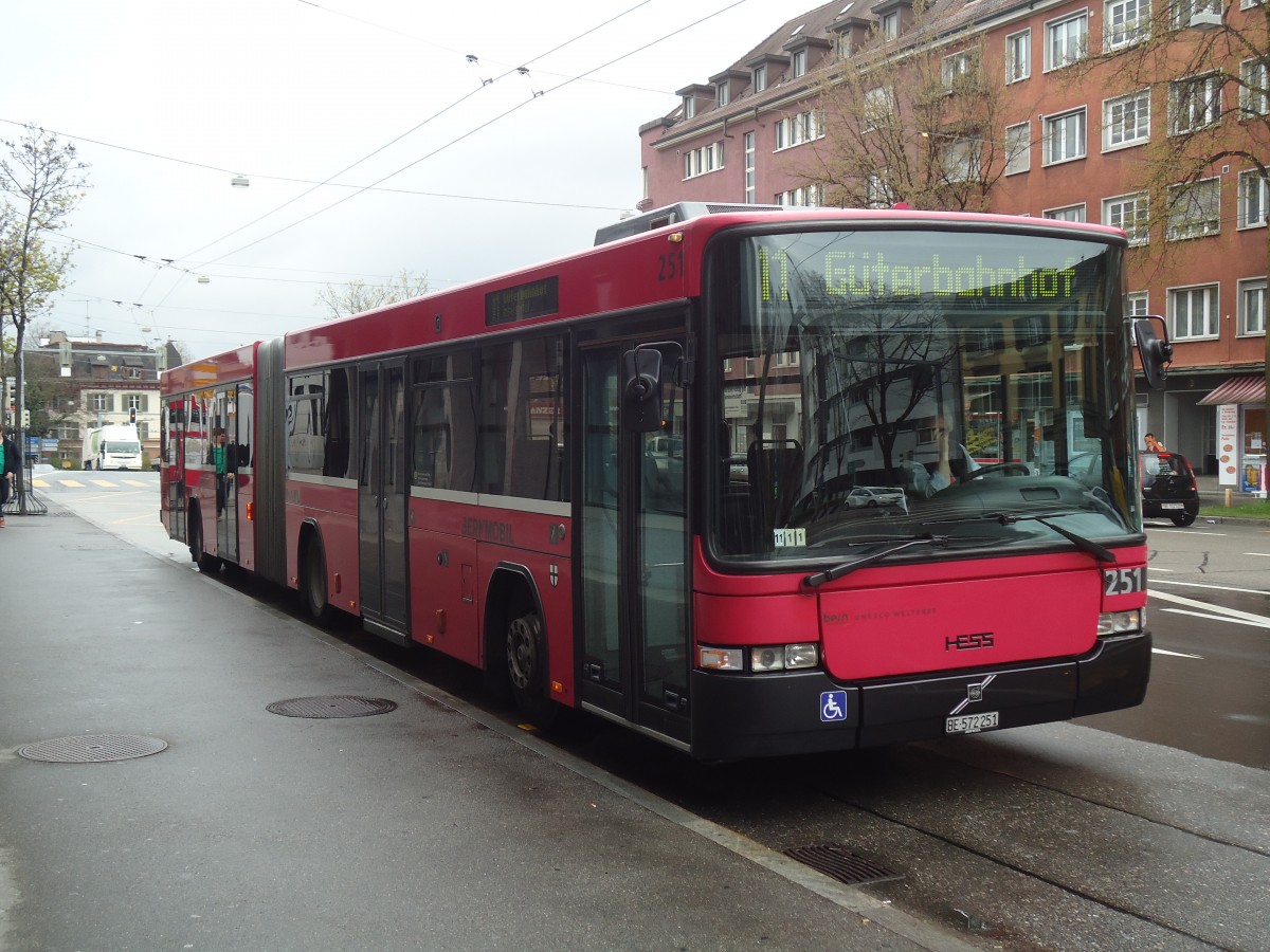 (138'569) - Bernmobil, Bern - Nr. 251/BE 572'251 - Volvo/Hess am 16. April 2012 in Bern, Inselspital