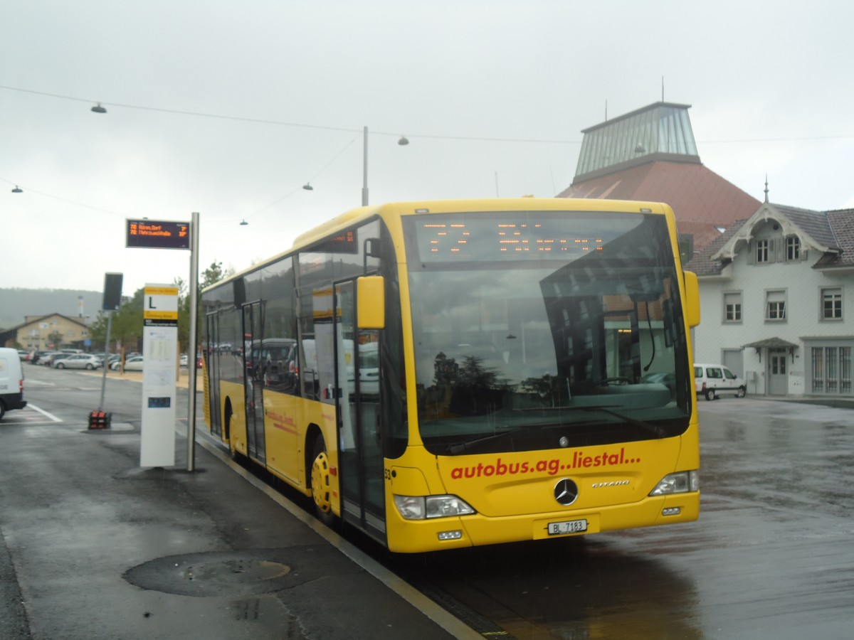 (138'848) - AAGL Liestal - Nr. 53/BL 7183 - Mercedes am 16. Mai 2012 beim Bahnhof Liestal