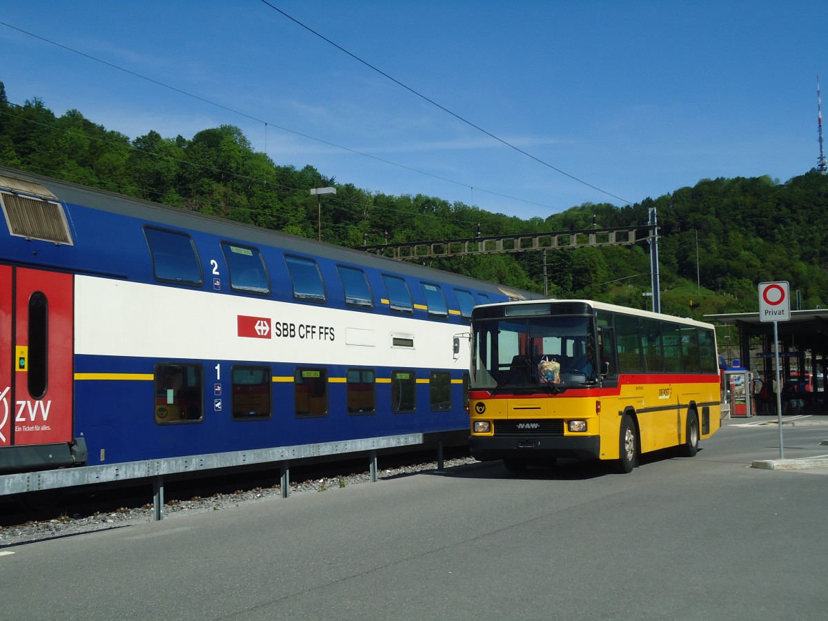 (138'966) - PostAuto Graubnden (Rtrobus) - NAW/Hess (ex P 24'428) am 17. Mai 2012 beim Bahnhof Ziegelbrcke