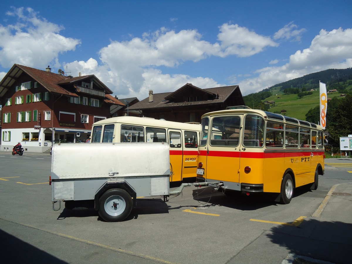 (139'164) - Schmid, Thrishaus - Nr. 9/BE 26'105 - Saurer/R&J (ex Geiger, Adelboden Nr. 9) am 28. Mai 2012 beim Bahnhof Reichenbach