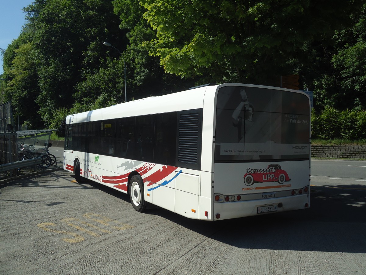 (139'285) - ARAG Ruswil - Nr. 9/LU 15'513 - Solaris am 2. Juni 2012 beim Bahnhof Wolhusen