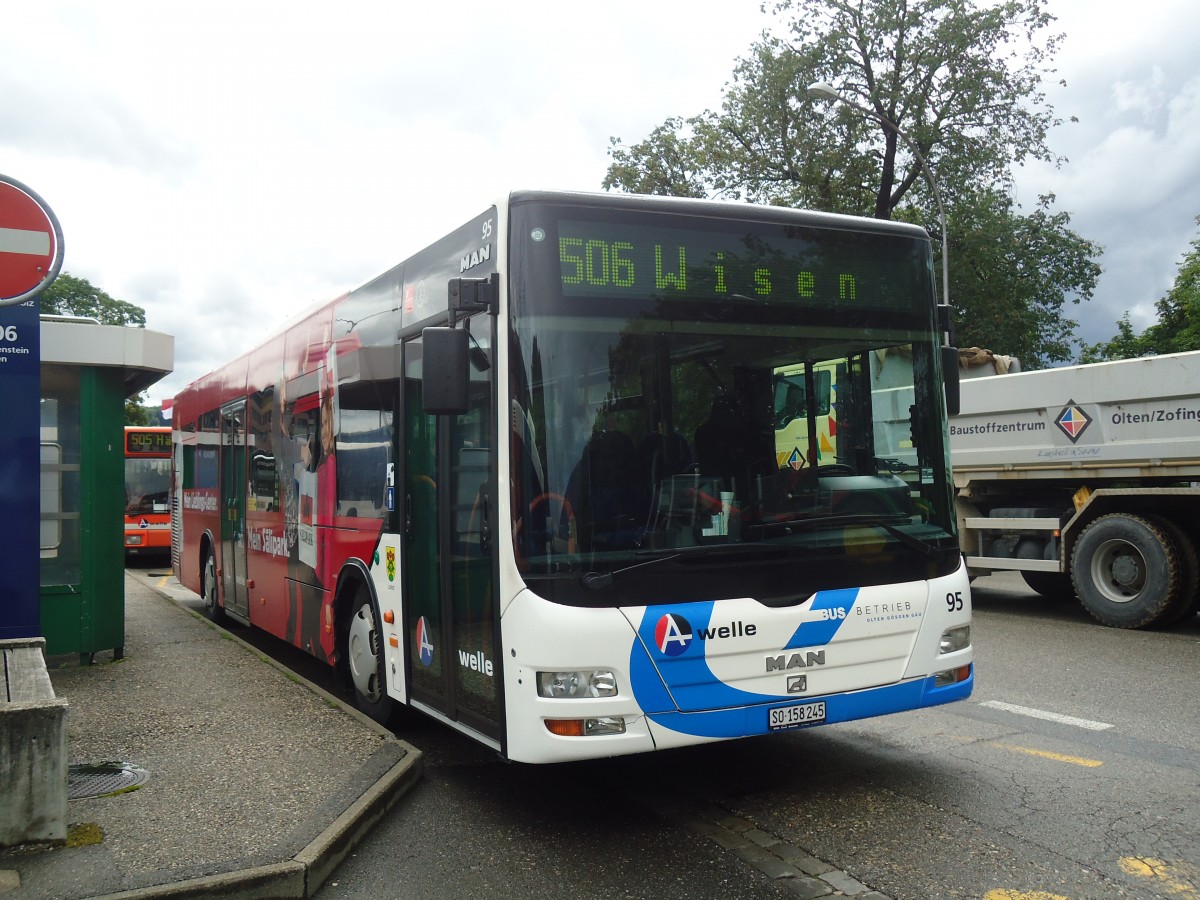 (139'462) - BOGG Wangen b.O. - Nr. 95/SO 158'245 - MAN am 11. Juni 2012 beim Bahnhof Olten