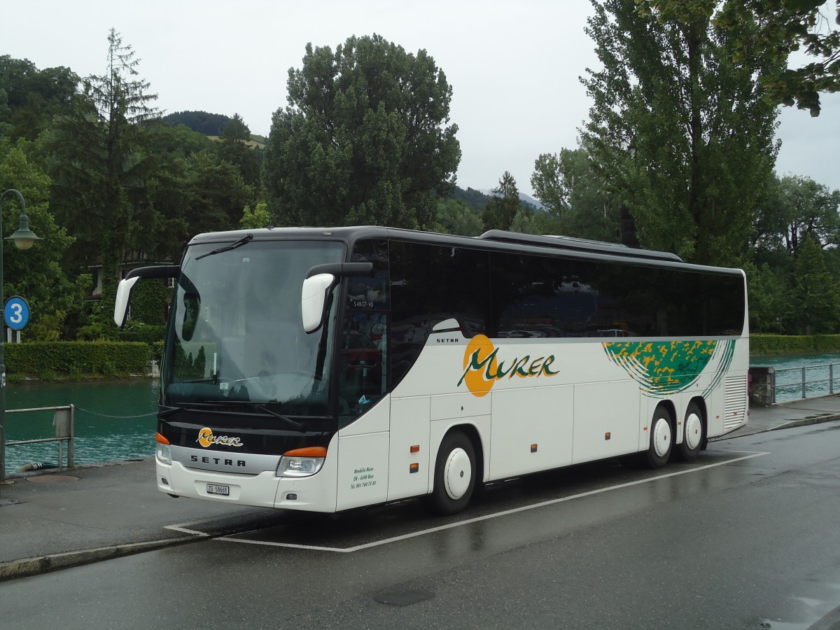 (139'473) - Murer, Baar - ZG 58'668 - Setra am 12. Juni 2012 bei der Schifflndte Thun