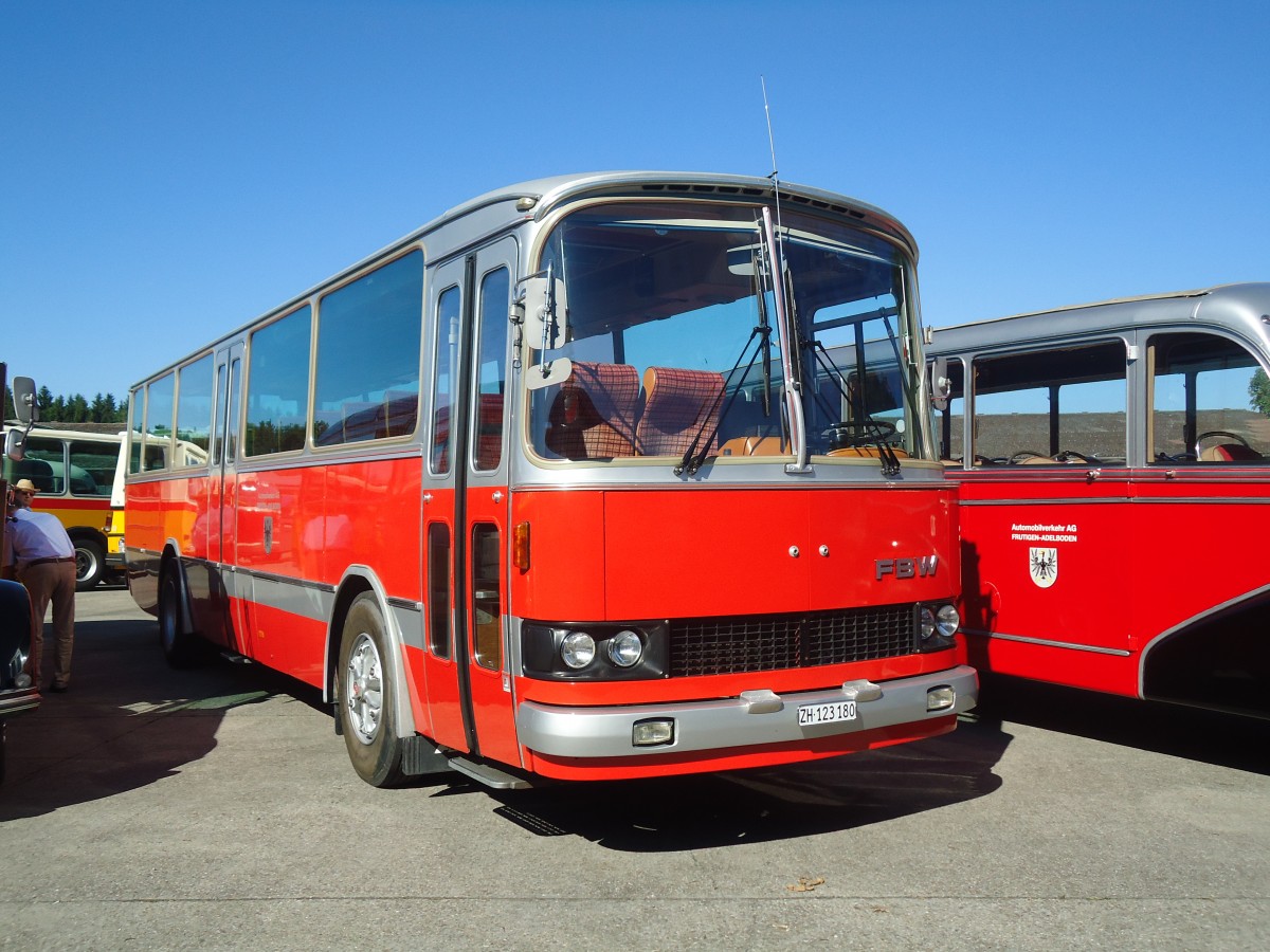 (139'492) - FBW-Club, Mnnedorf - ZH 123'180 - FBW/R&J (ex Tiemann, Oetwil Nr. 19; ex West, Brittnau; ex Wespe, Altsttten; ex AFA Adelboden Nr. 19) am 16. Juni 2012 in Hinwil, AMP