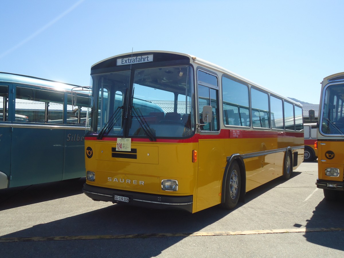 (139'648) - Regg, Rti - SG 139'308 - Saurer/Tscher (ex Gurtner, Worb; ex P 24'276) am 16. Juni 2012 in Hinwil, AMP