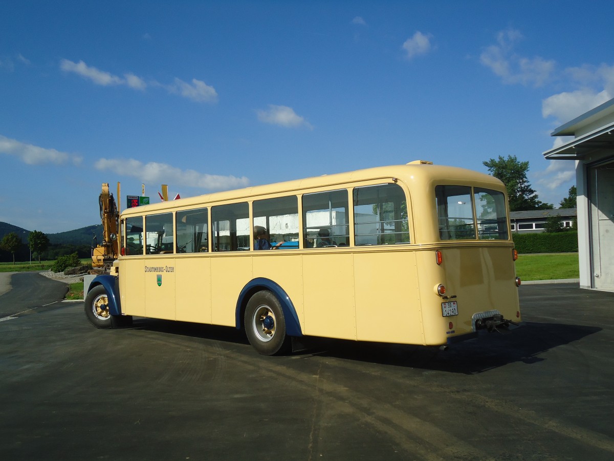 (139'902) - BOGG Wangen b.O. - Nr. 8/SO 14'190 - Berna/Hess (ex SOO Olten Nr. 8) am 23. Juni 2012 in Lostorf, Garage