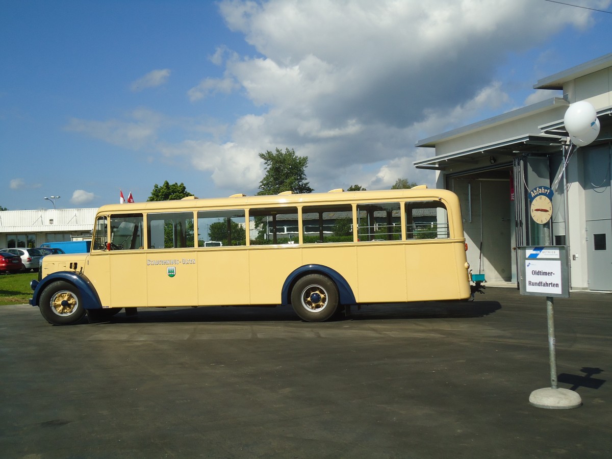 (139'920) - BOGG Wangen b.O. - Nr. 8/SO 14'190 - Berna/Hess (ex SOO Olten Nr. 8) am 23. Juni 2012 in Lostorf, Garage