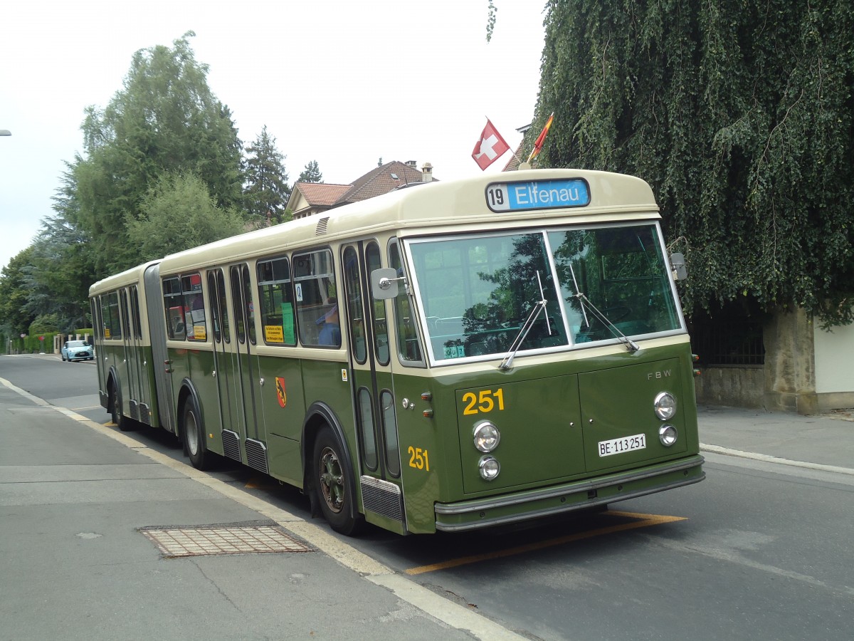 (140'109) - SVB Bern (TVB) - Nr. 251/BE 113'251 - FBW/SWS-R&J am 24. Juni 2012 in Bern, Petruskirche