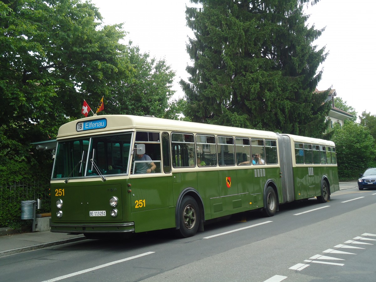 (140'116) - SVB Bern (TVB) - Nr. 251/BE 113'251 - FBW/SWS-R&J am 24. Juni 2012 in Bern, Luternauweg