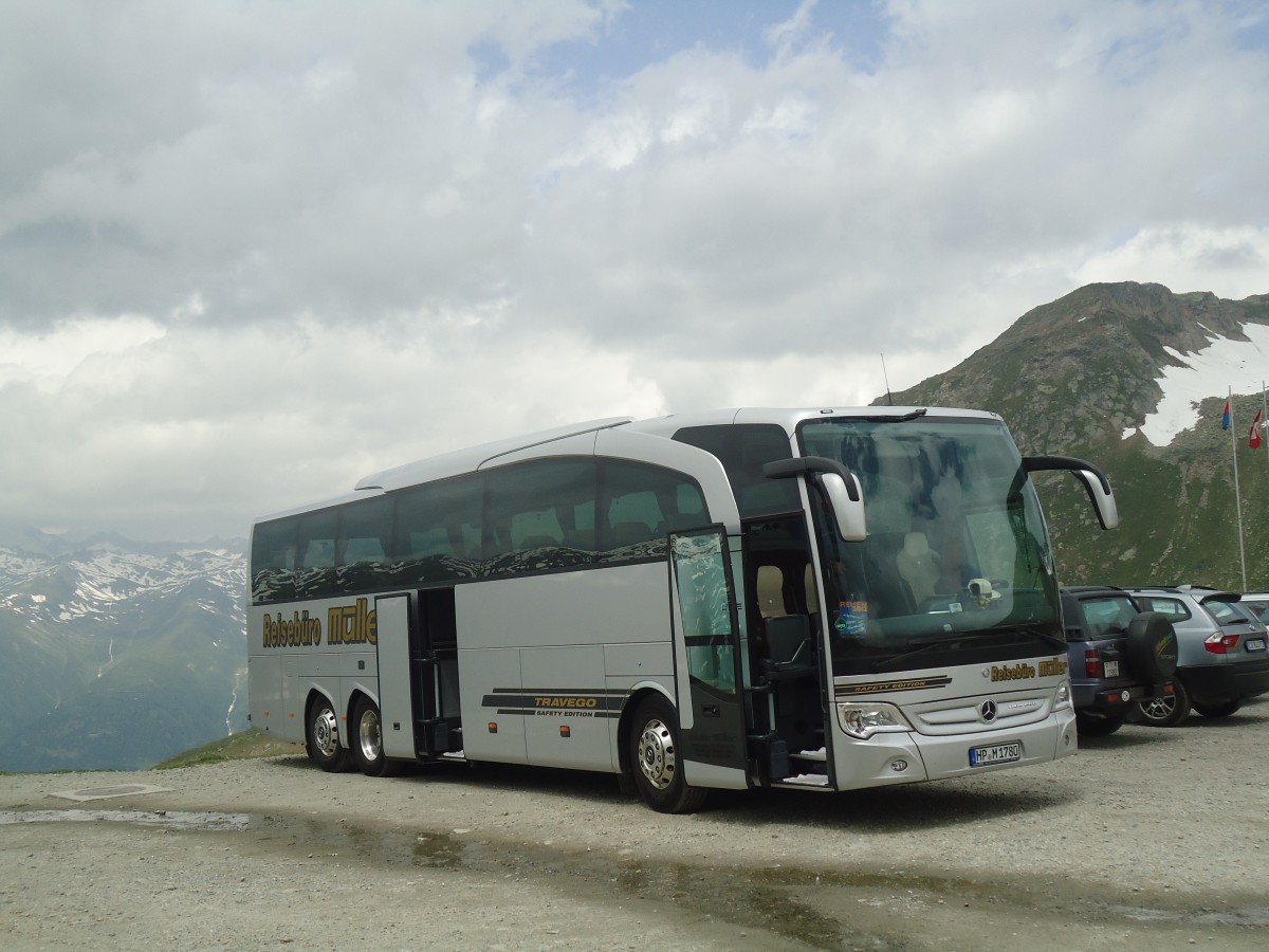 (140'294) - Aus Deutschland: Mller, Biblis - HP-M 1780 - Mercedes am 1. Juli 2012 in Nufenen, Passhhe