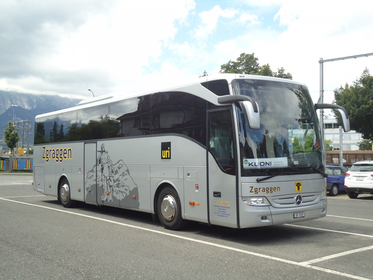 (140'484) - Zgraggen, Schattdorf - UR 9289 - Mercedes am 12. Juli 2012 in Thun, Seestrasse