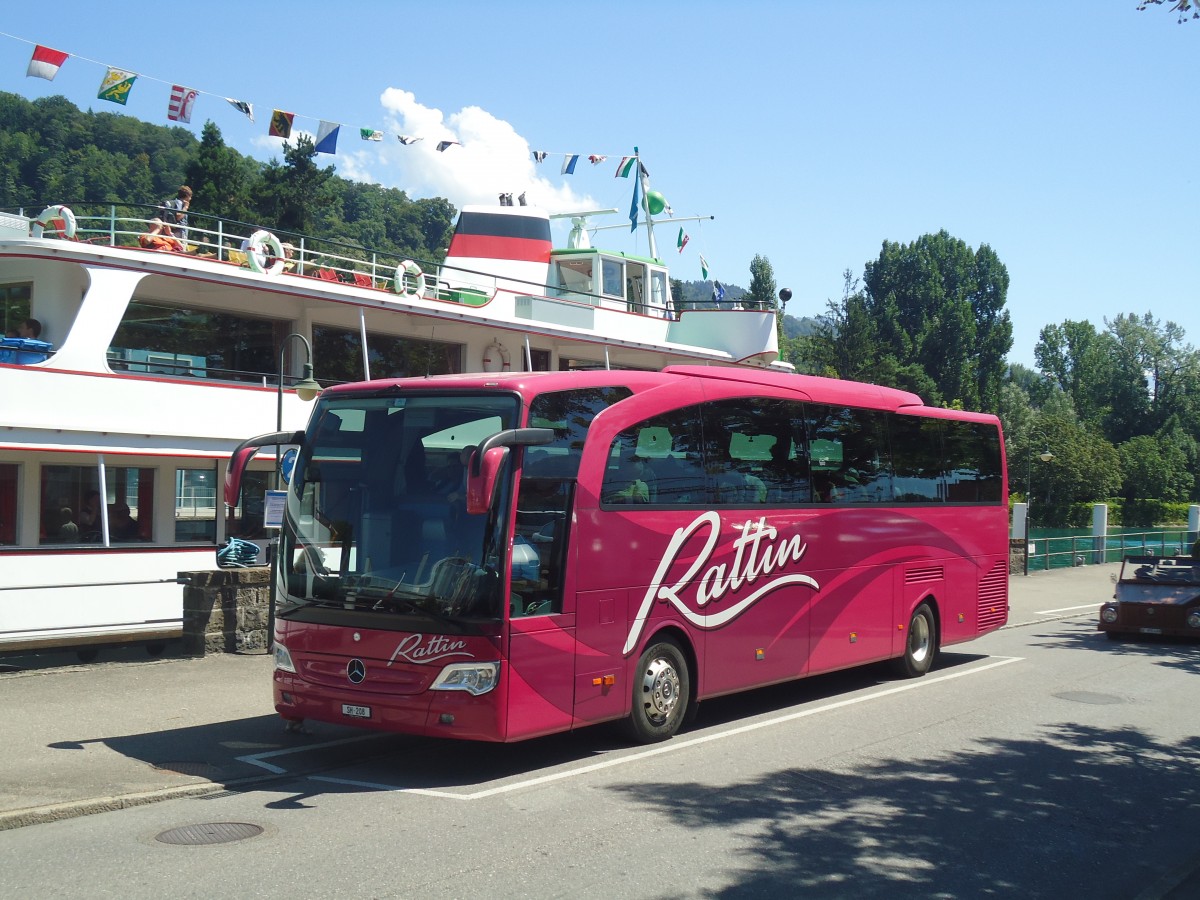 (140'992) - Rattin, Neuhausen - Nr. 8/SH 208 - Mercedes am 1. August 2012 bei der Schifflndte Thun