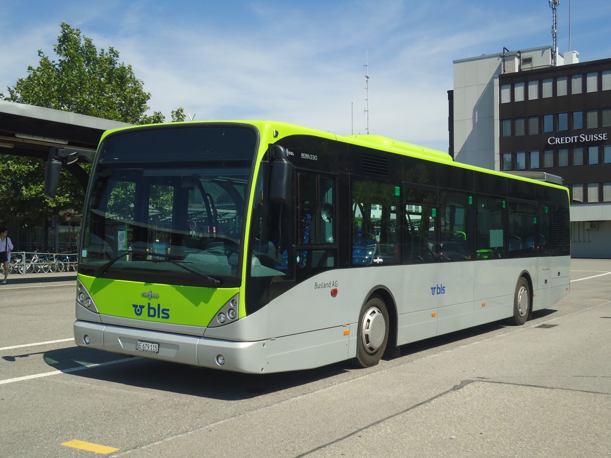 (141'108) - Busland, Burgdorf - Nr. 51/BE 679'115 - Van Hool am 15. August 2012 beim Bahnhof Burgdorf