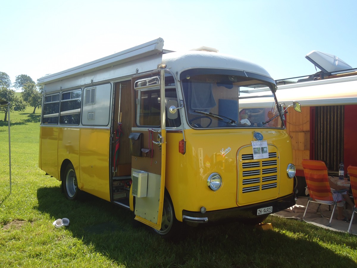 (141'205) - Langenegger S., Wdenswil - ZH 94'923 - Saurer-OM am 18. August 2012 in Affeltrangen, Kreuzegg