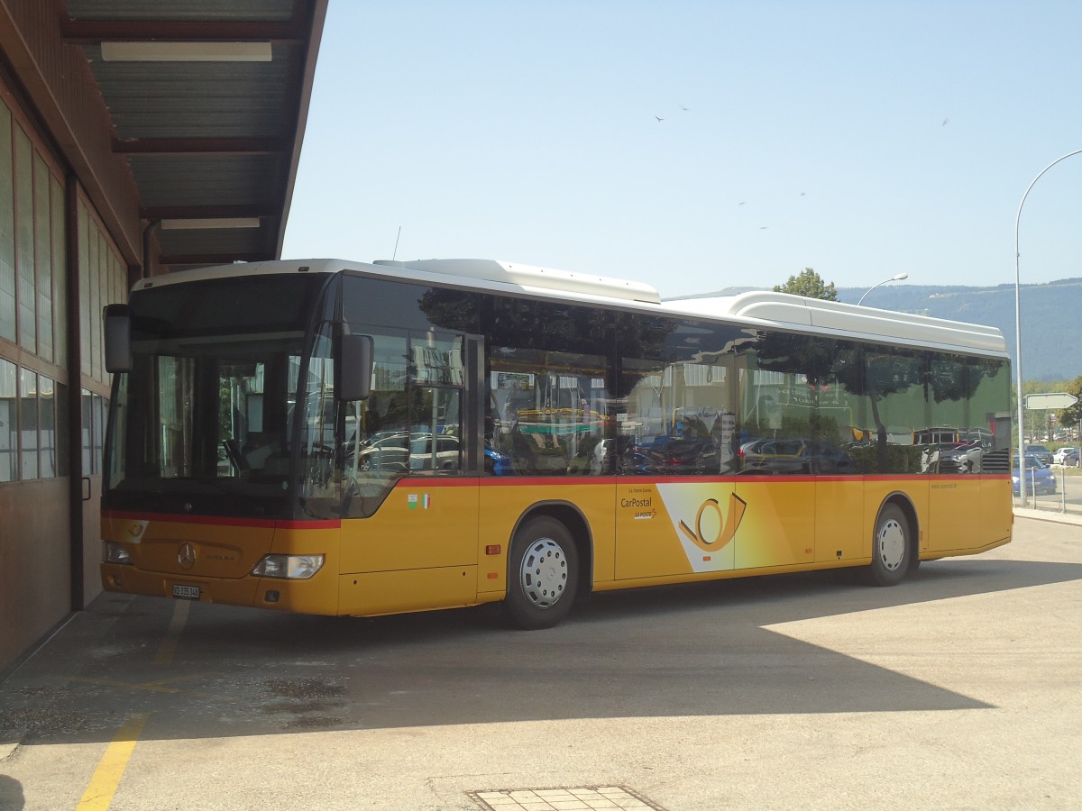 (141'360) - CarPostal Ouest - VD 335'348 - Mercedes am 19. August 2012 in Yverdon, Garage