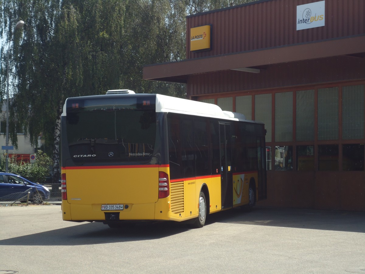 (141'361) - CarPostal Ouest - VD 335'348 - Mercedes am 19. August 2012 in Yverdon, Garage