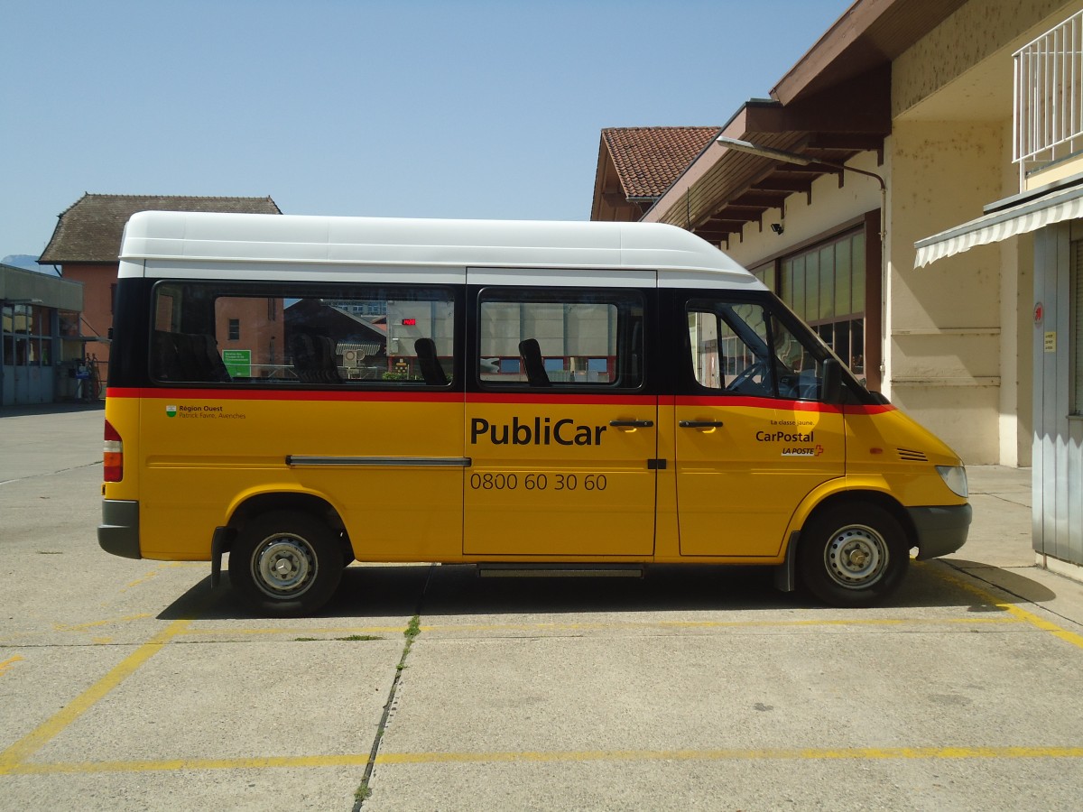 (141'362) - Favre, Avenches - VD 496'856 - Mercedes (ex Zbinden, Vallamand) am 19. August 2012 in Yverdon, Postgarage