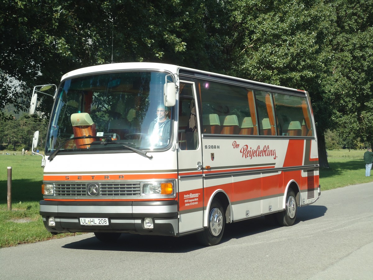 (141'718) - Aus Deutschland: Hanses, Langenau - UL-HL 208 - Setra am 15. September 2012 in Chur, Waffenplatz