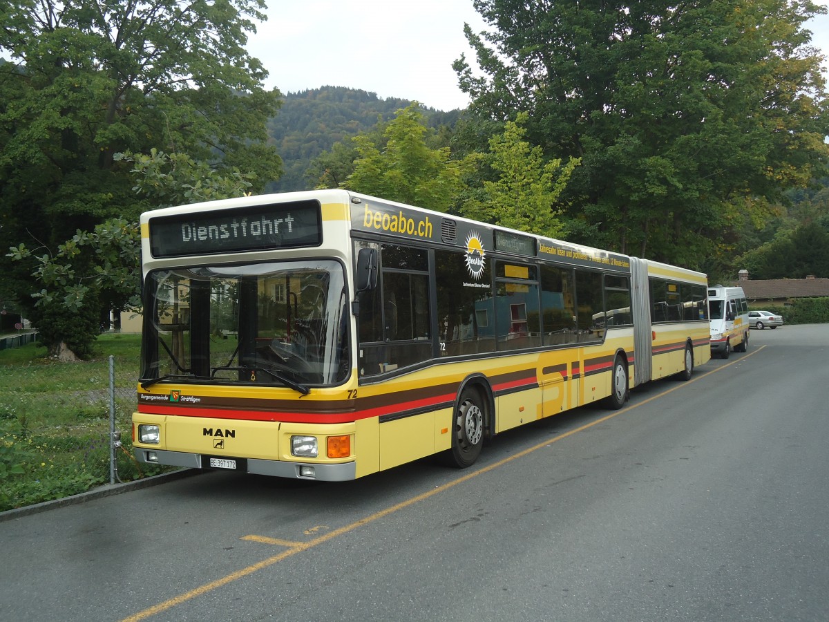 (141'865) - STI Thun - Nr. 72/BE 397'172 - MAN am 26. September 2012 bei der Schifflndte Thun