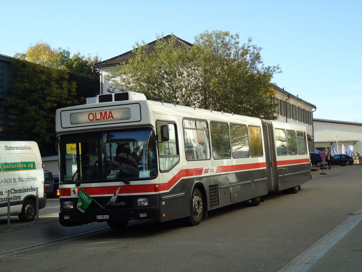 (141'937) - VBSG St. Gallen - Nr. 242/SG 198'242 - NAW/Hess am 20. Oktober 2012 in St. Gallen, OLMA