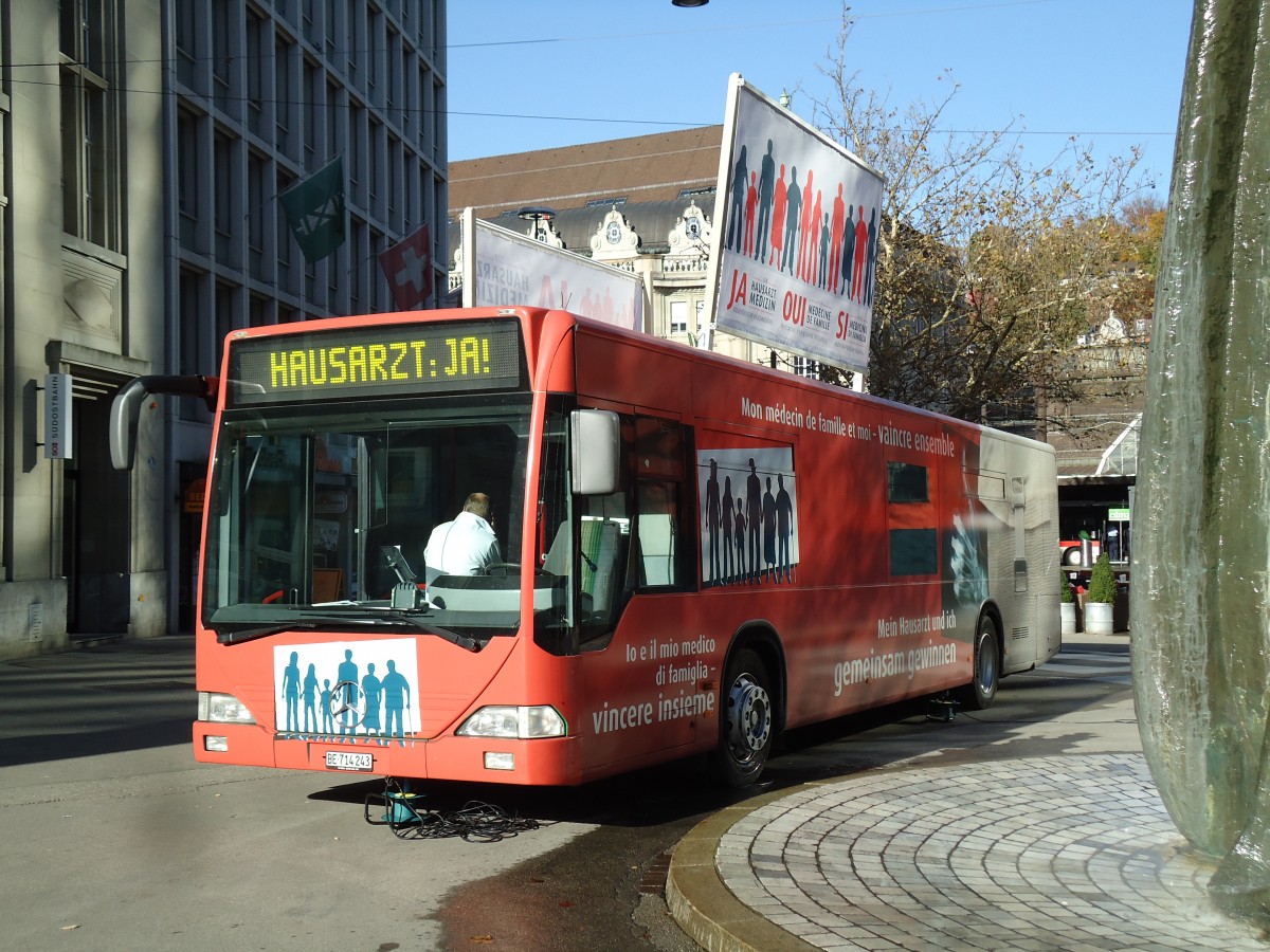 (141'946) - Tschudi, Basel - BE 714'243 - Mercedes (ex TPM Morges) am 20. Oktober 2012 beim Bahnhof St. Gallen