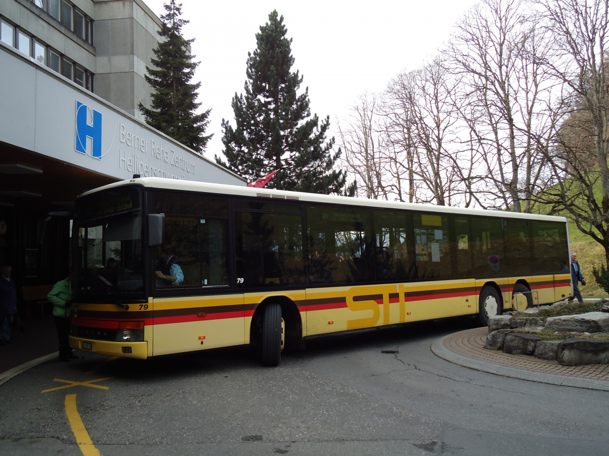 (142'211) - STI Thun - Nr. 79/BE 285'779 - Setra am 18. November 2012 in Heiligenschwendi, Reha Zentrum