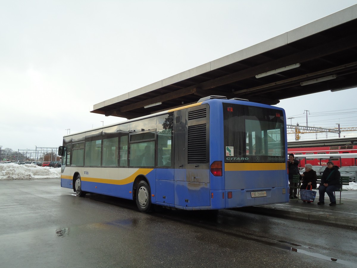 (142'464) - Busland, Burgdorf - Nr. 56/BE 26'686 - Mercedes (ex TC La Chaux-de-Fonds) am 10. Dezember 2012 beim Bahnhof Burgdorf