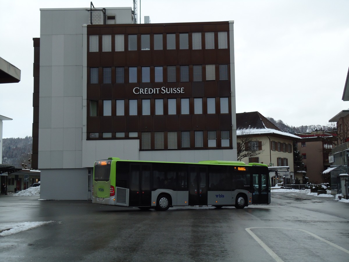 (142'485) - Busland, Burgdorf - Nr. 101/BE 737'101 - Mercedes am 10. Dezember 2012 beim Bahnhof Burgdorf