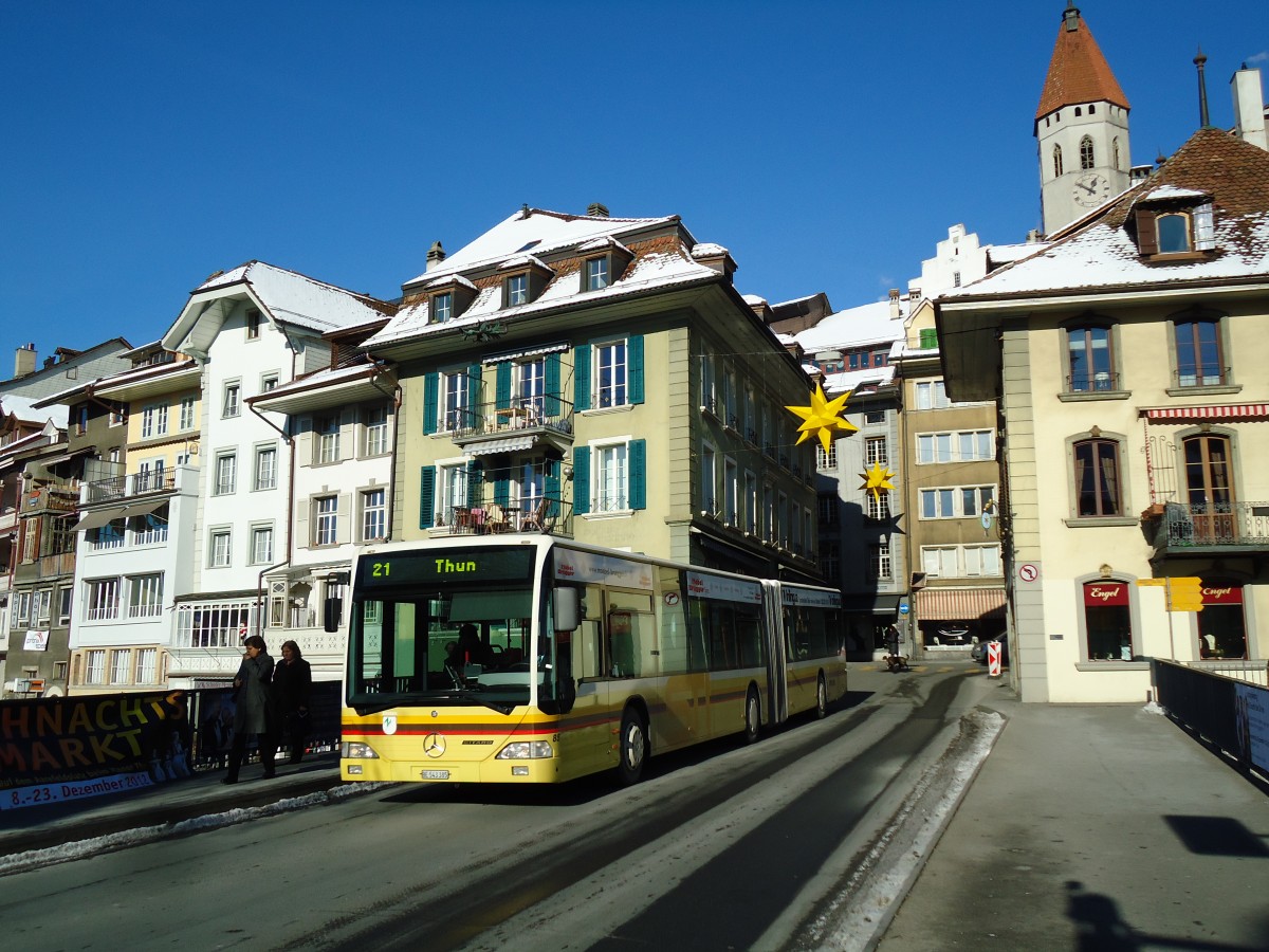 (142'505) - STI Thun - Nr. 85/BE 543'385 - Mercedes am 12. Dezember 2012 in Thun, Sinnebrcke