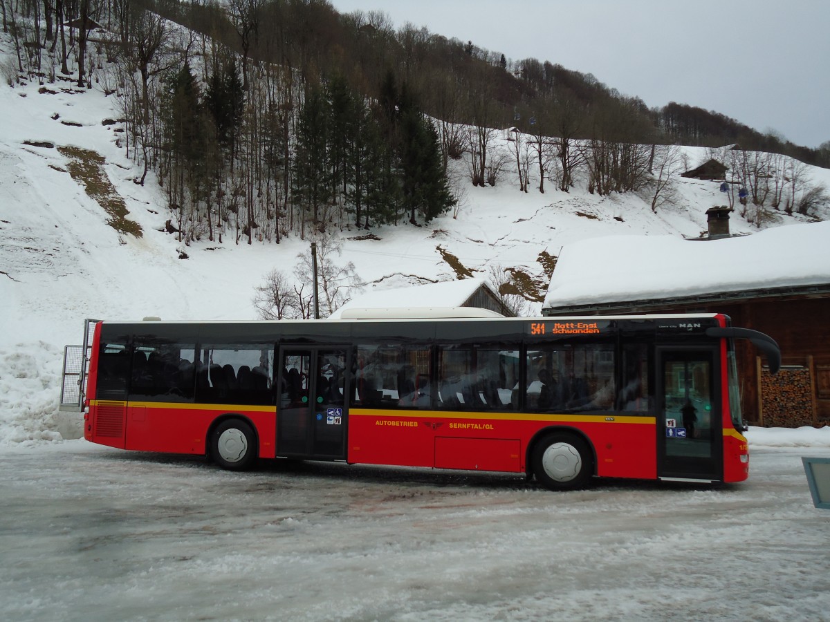 (142'586) - AS Engi - Nr. 1/SP/GL 7701 - MAN am 23. Dezember 2012 in Elm, Sportbahnen