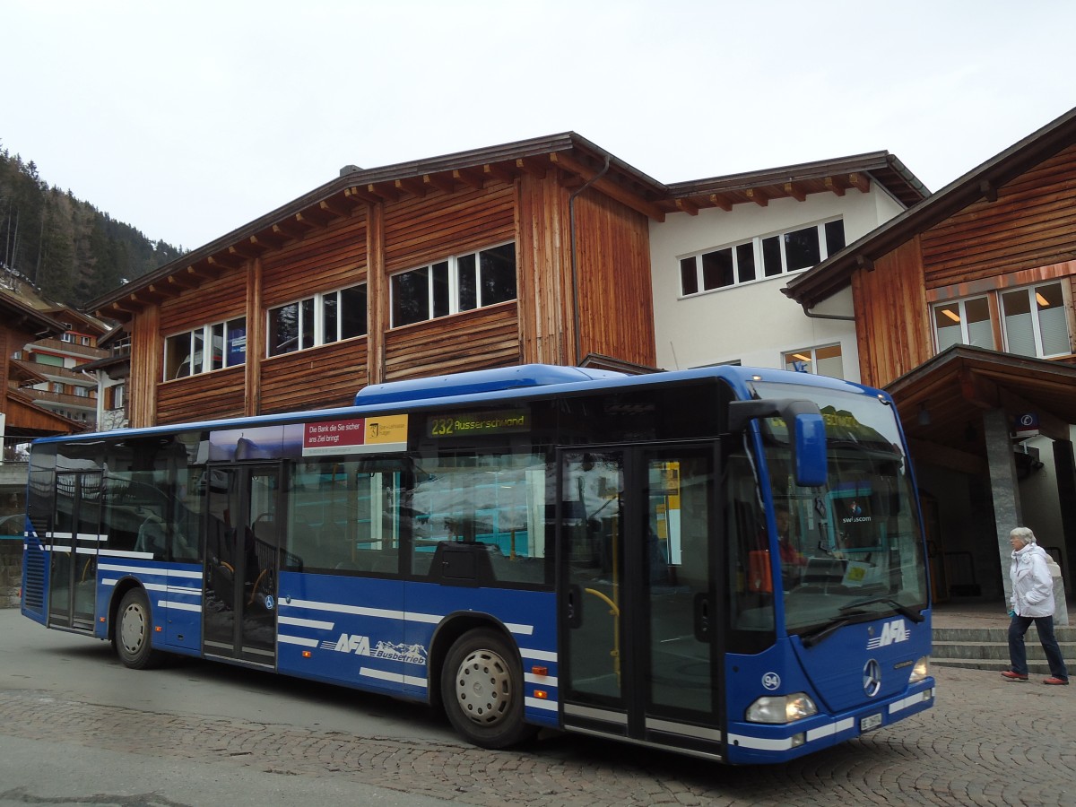 (142'872) - AFA Adelboden - Nr. 94/BE 26'974 - Mercedes am 1. Januar 2013 beim Autobahnhof Adelboden