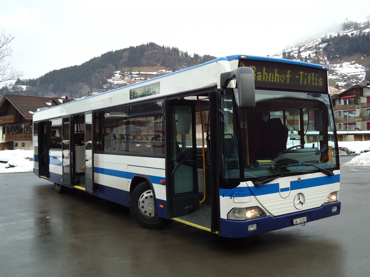 (142'944) - EAB Engelberg - Nr. 3/OW 10'187 - Mercedes/Hess (ex ZVB Zug Nr. 157; ex ZVB Zug Nr. 57) am 5. Januar 2013 in Engelberg, Titlisbahnen