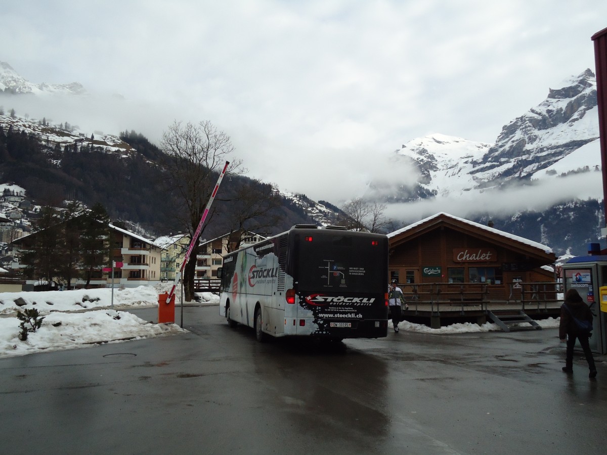 (142'946) - EAB Engelberg - Nr. 1/OW 10'195 - Mercedes (ex TC La Chaux-de-Fonds Nr. 214) am 5. Januar 2013 in Engelberg, Titlisbahnen